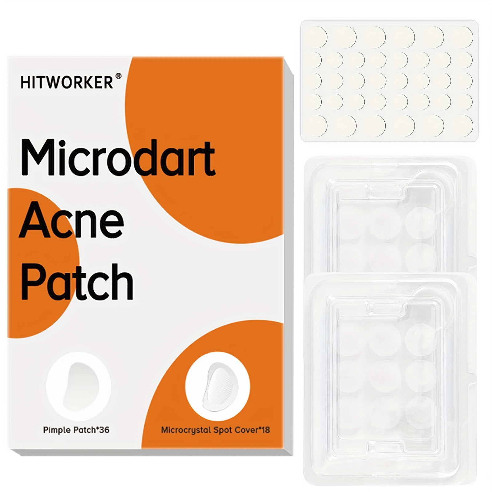 Skincare Oil Control - 60PCS Pimple Patches with Microcrystal Spot