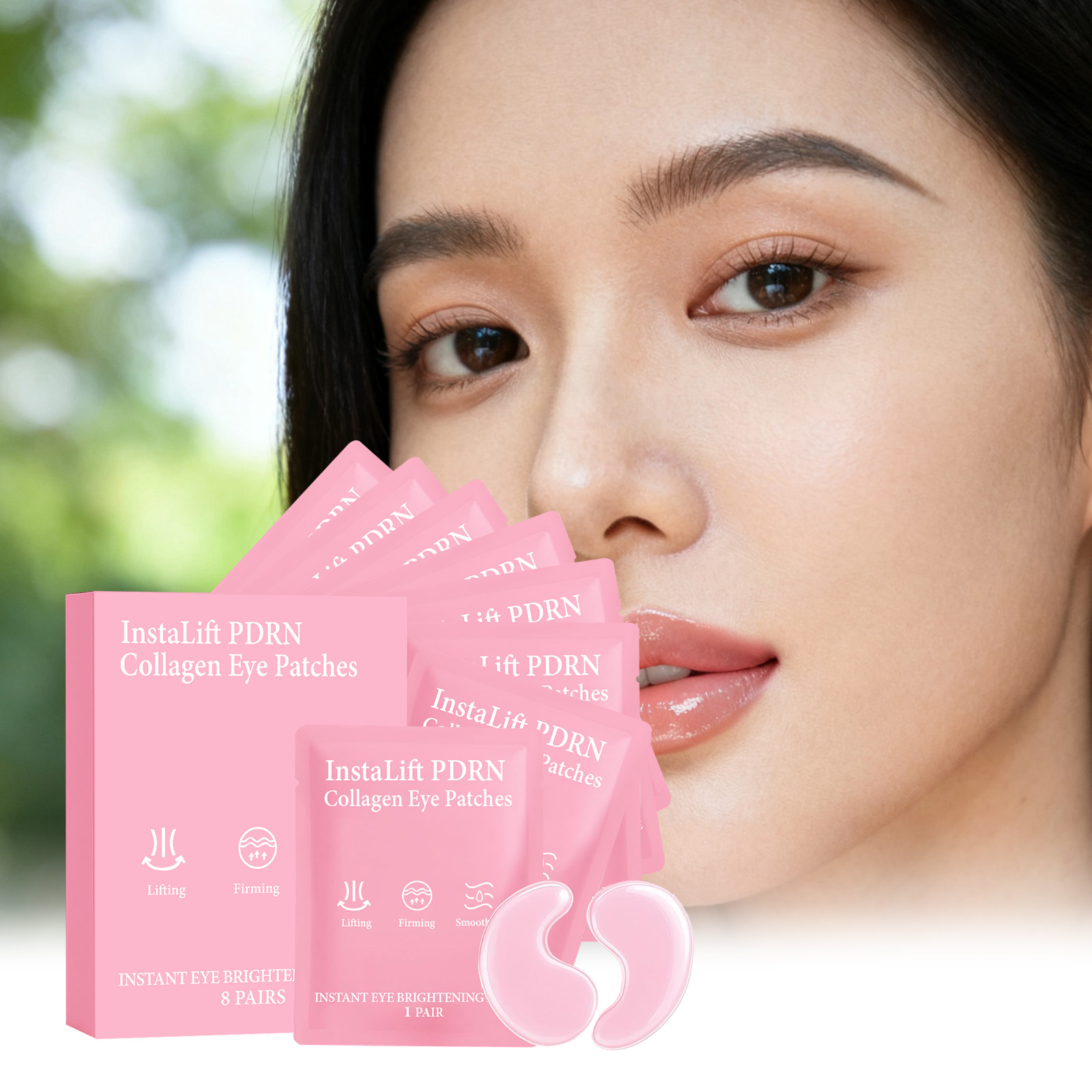 Collagen Sheet Mask - Instalift PDRN Collagen Eye Patches Anti