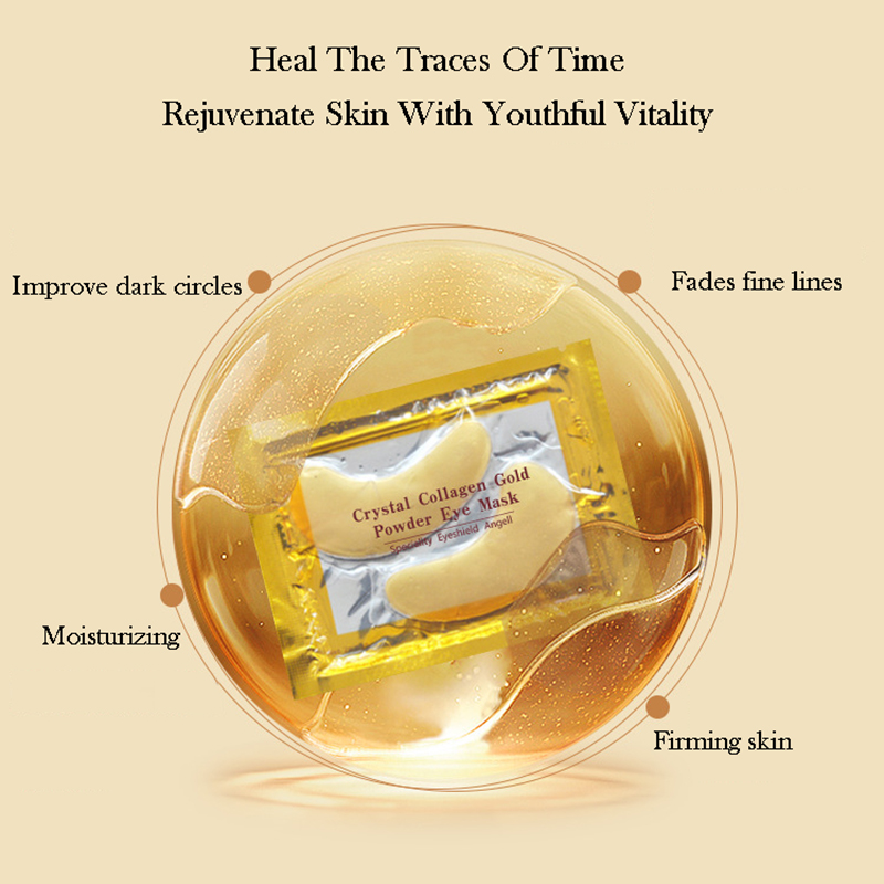 10/20pcs Golden Crystal Collag - Skincare Oil Control review and price