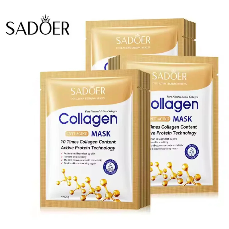 50/30/20/10pcs SADOER Collagen - Collagen Sheet Mask review and price