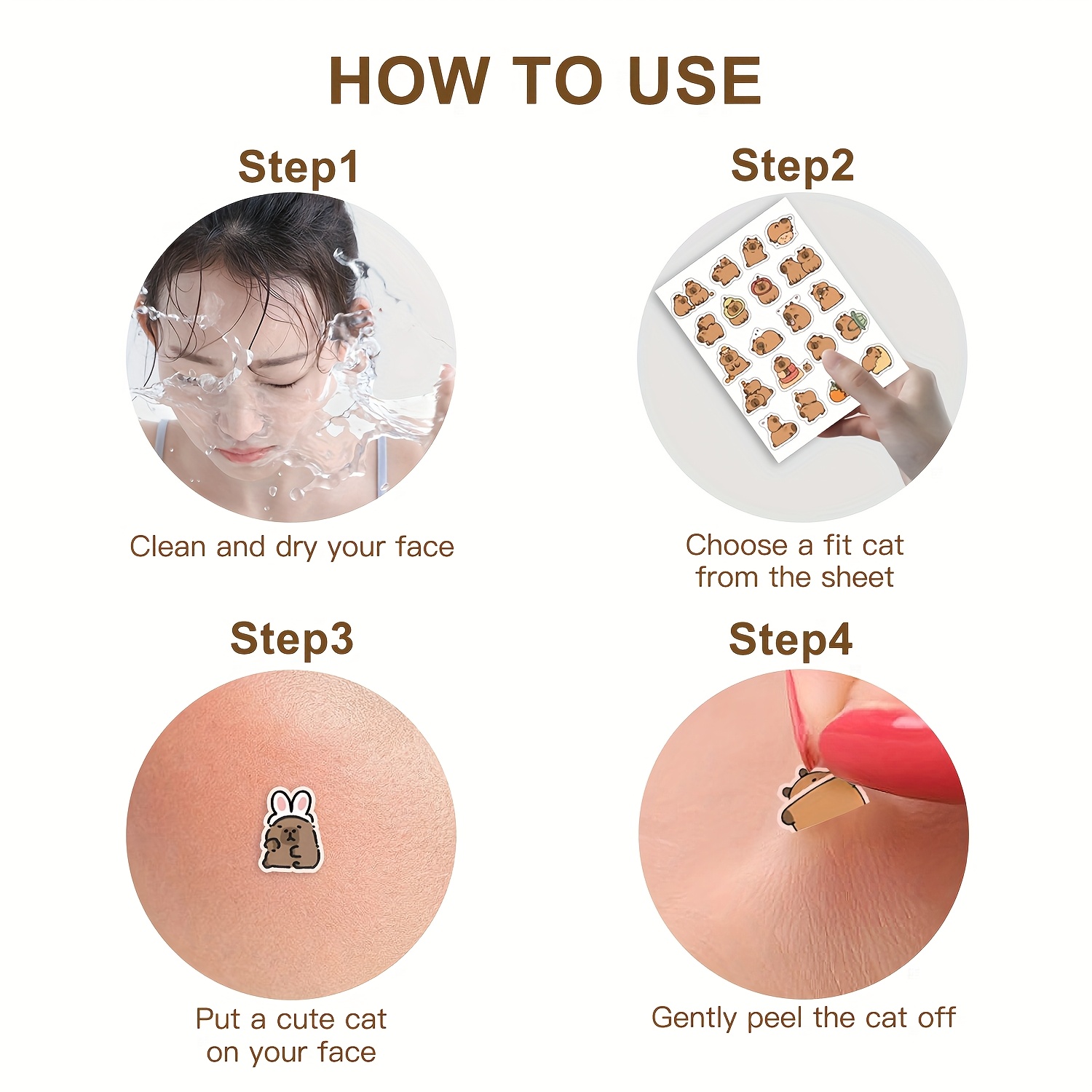 Capybara Shaped Pimple Patches - Skincare Oil Control review and price