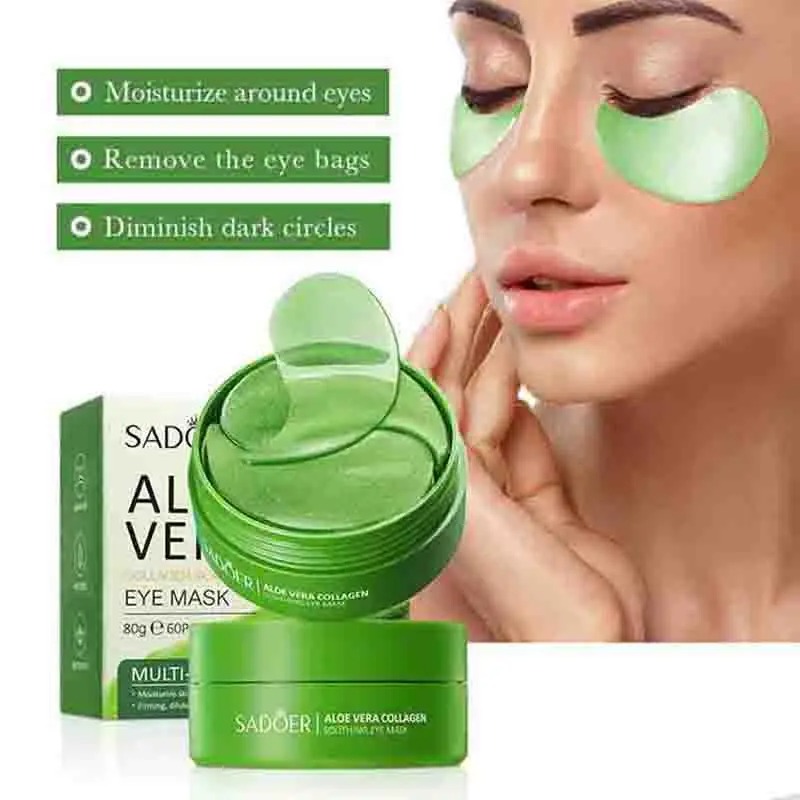 60pcs Aloe Vera Collagen Eye M - Collagen Sheet Mask review and price