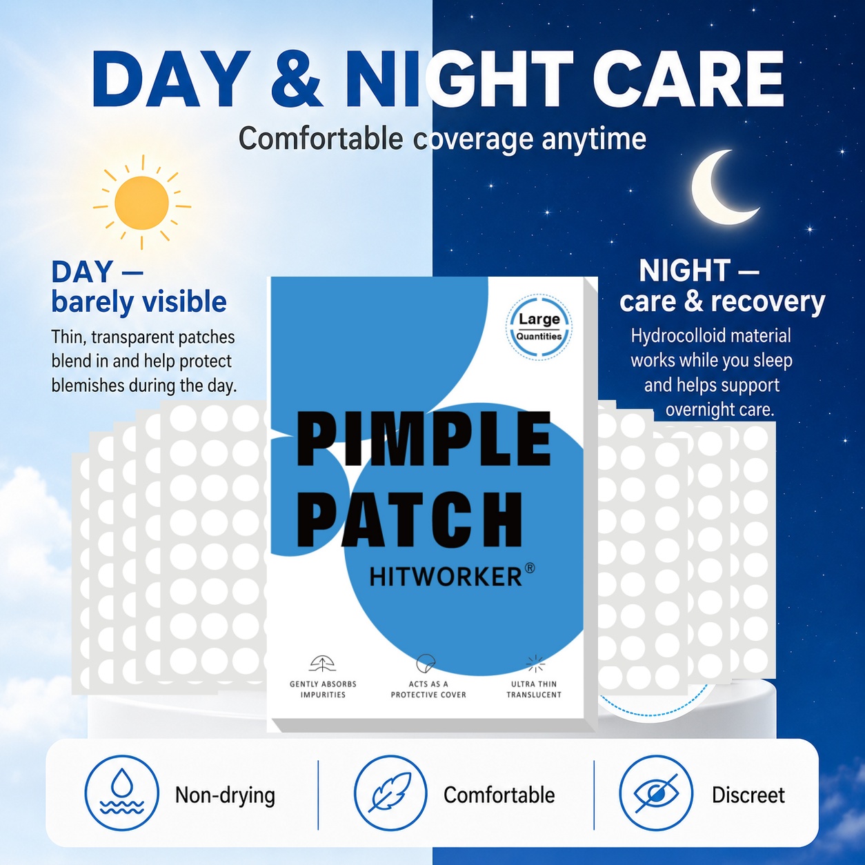 800Pcs Hydrocolloid Acne Pimpl - Skincare Oil Control review and price