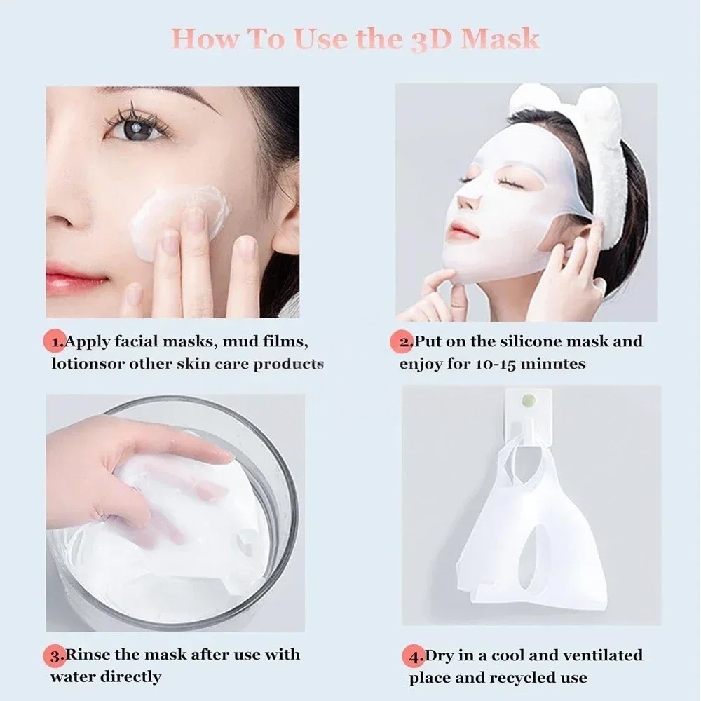 1/2PCS 3D Reusable Wrinkle Smo - Collagen Sheet Mask review and price